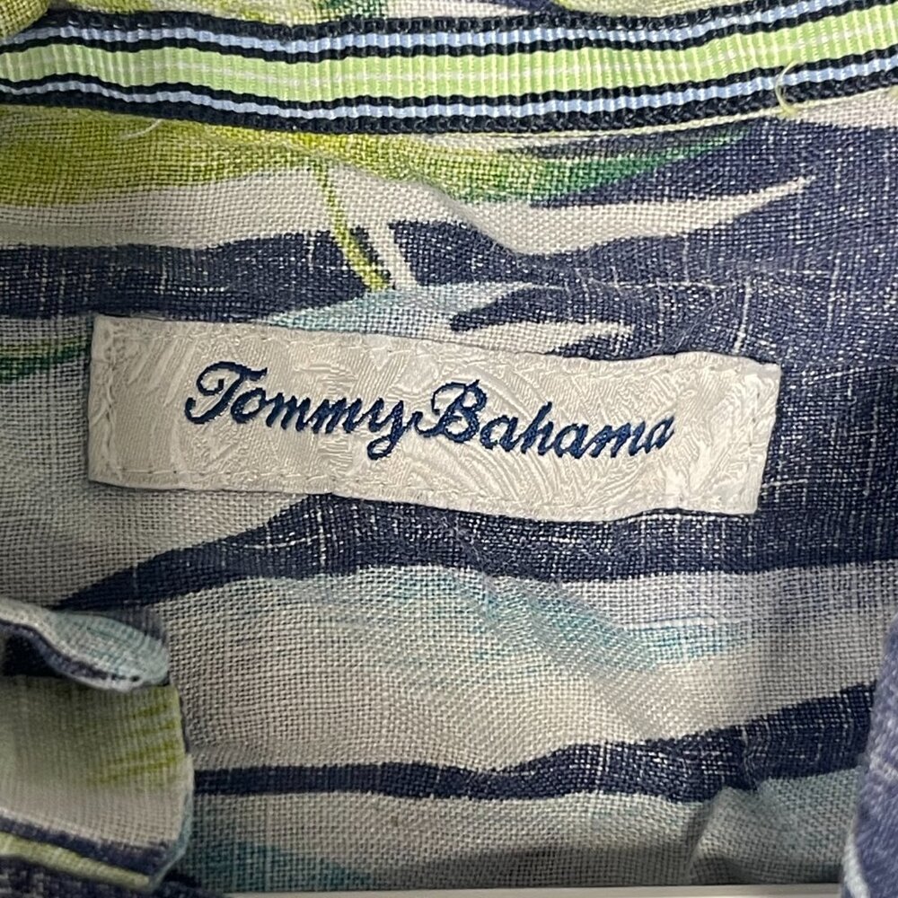 Tommy Bahama 100% Linen Tropical Button-Up Shirt โ XXL - Picture 3 of 5